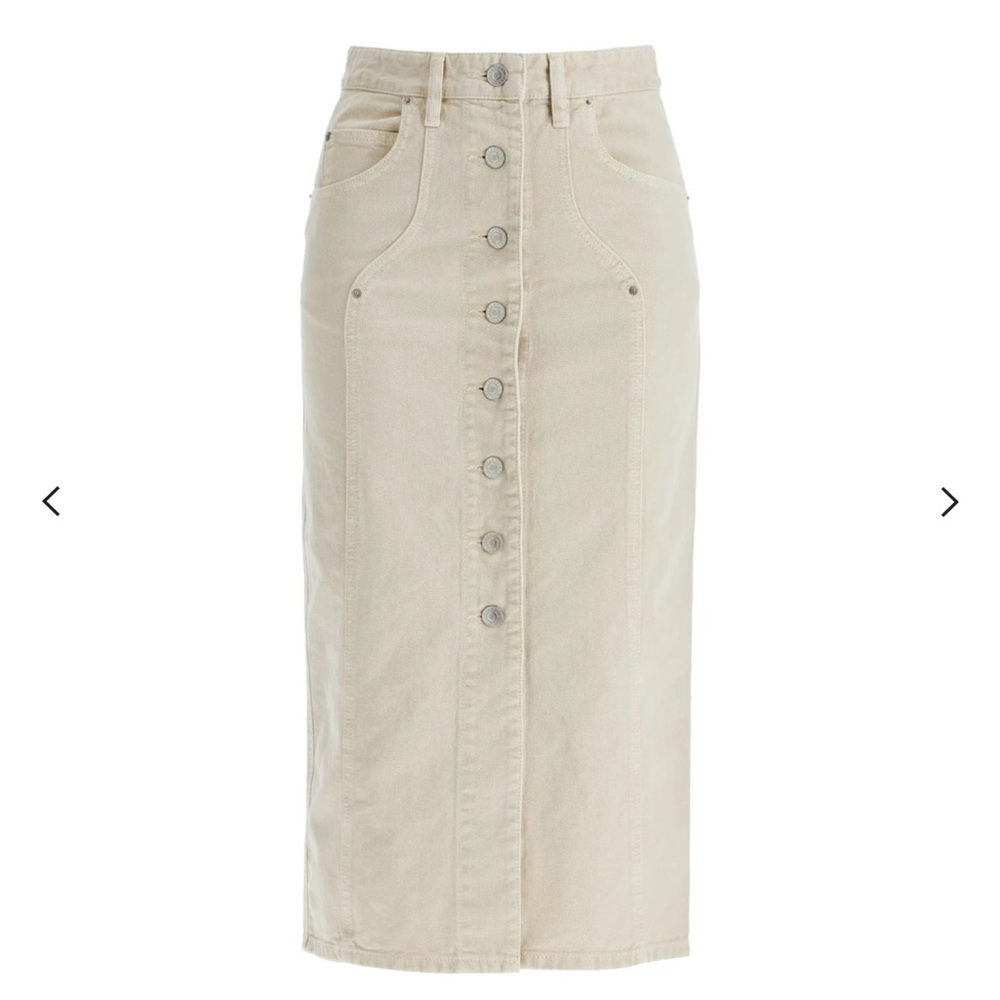 Isabel Marant Étoile Vandy High-Waist Buttoned Midi Skirt